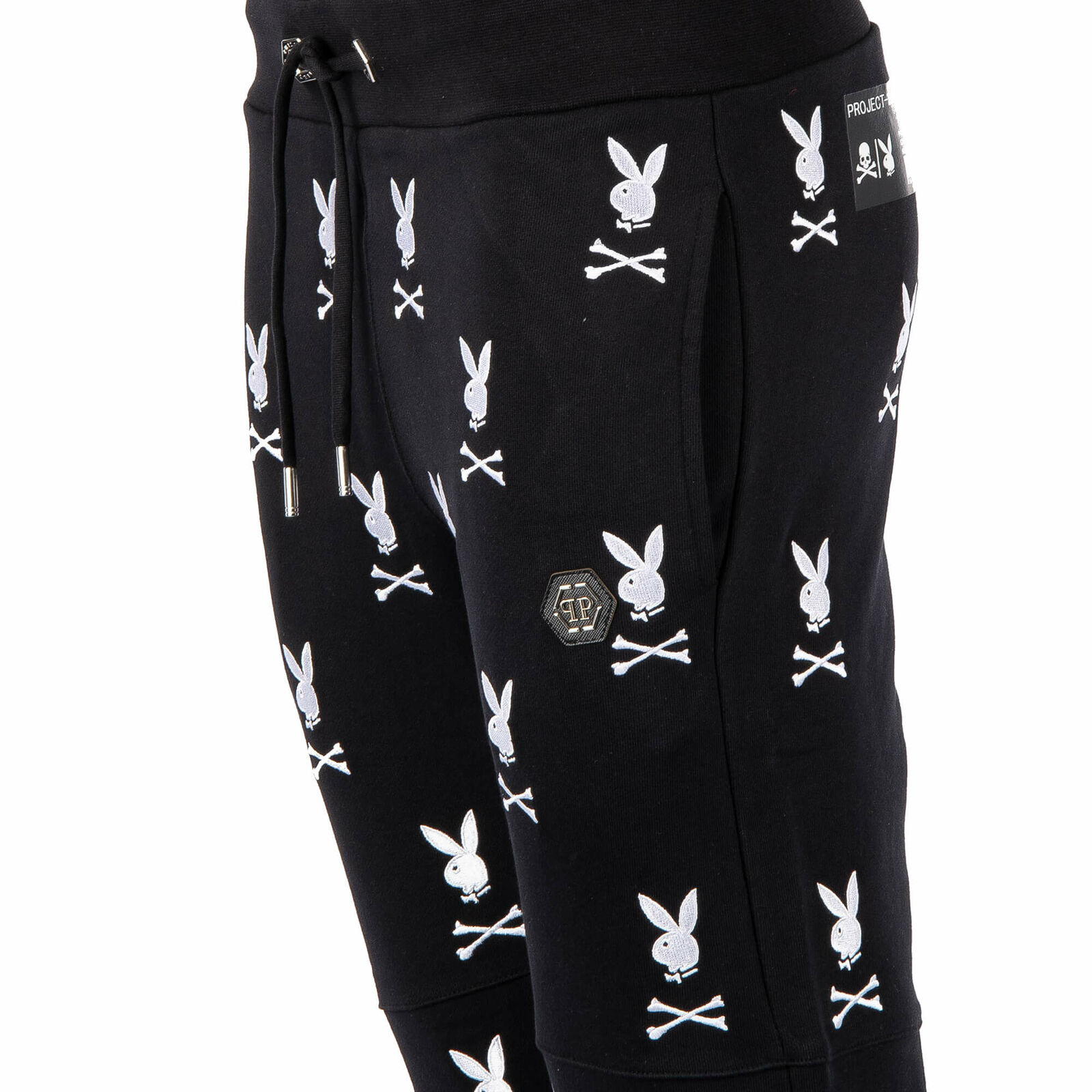 PHILIPP PLEIN PLAYBOY Embroidery Bunny Sport Jogging Trousers Black White 08465 | eBay