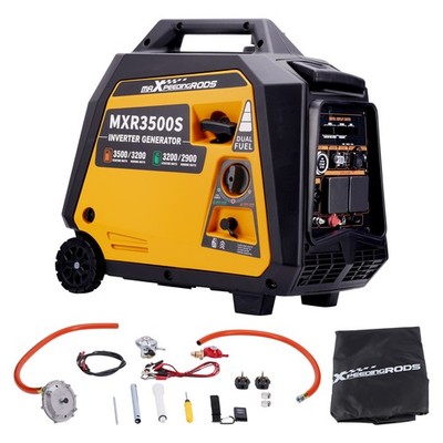 3200W Petrol/LPG Dual Fuel Inverter Generator Portable For Camping E-Start