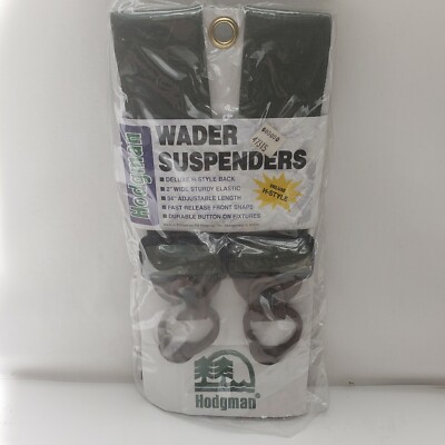 Hodgman Wader Suspenders H Style Fishing Elastic 2'' Wide 34'' Adjustable Length