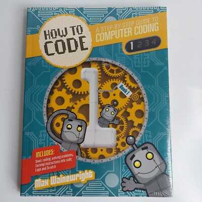 Lot Of 4 How To Code Books For Kids 1-4 Softcover Max Wainewright Home School