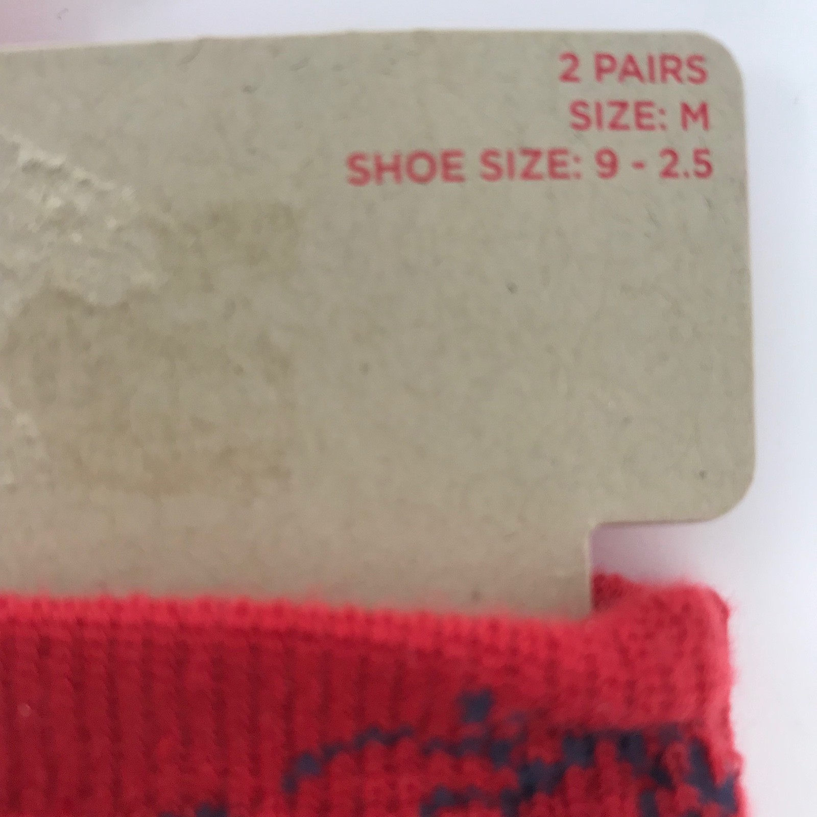 Disney by Junk Food Kids Size Medium 4 Pair Mickey Mouse Socks 9 - 2.5 Black Red