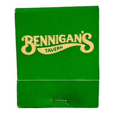Vintage BENNIGAN S TAVERN Matchbook Unstruck MATCH Unused FULL Atlas Matches