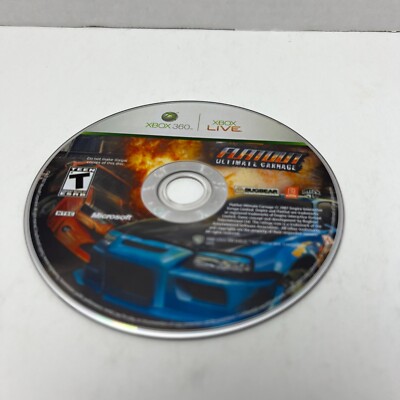 FlatOut Ultimate Carnage Microsoft Xbox 360 Video Game Disc Only