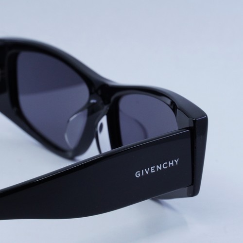 Pre-owned Givenchy Gv40048f 01a Shiny Black/grey 56-14-145 Sunglasses Authentic In Gray