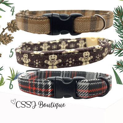 Christmas / Holiday / Winter - XSmall Dog & Cat Collars -Small Dog Collar