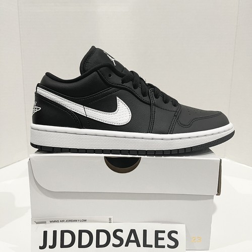 Pre-owned Jordan Nike Air  1 Low Black White Ao9944-001 Women's Size 7
