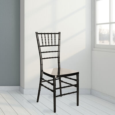 4pcs Black PP Chiavari Accent Event Wedding Chair Ghost Chairs for Party