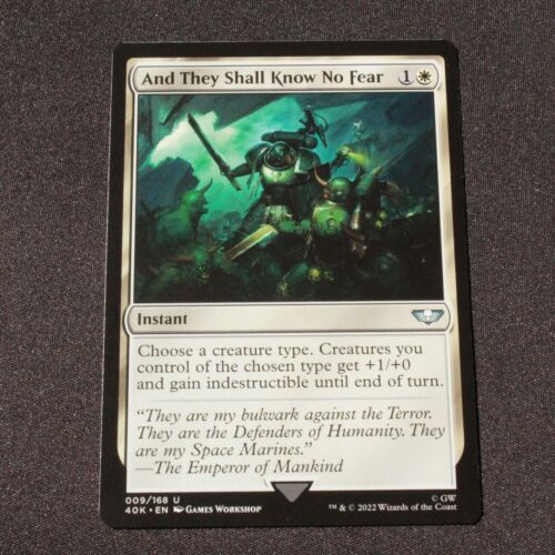 And They Shall Know No Fear 9 MTG Warhammer 40,000 (40K And They Shall Know No Fear 9 MTG Warhammer 40,000 (40K