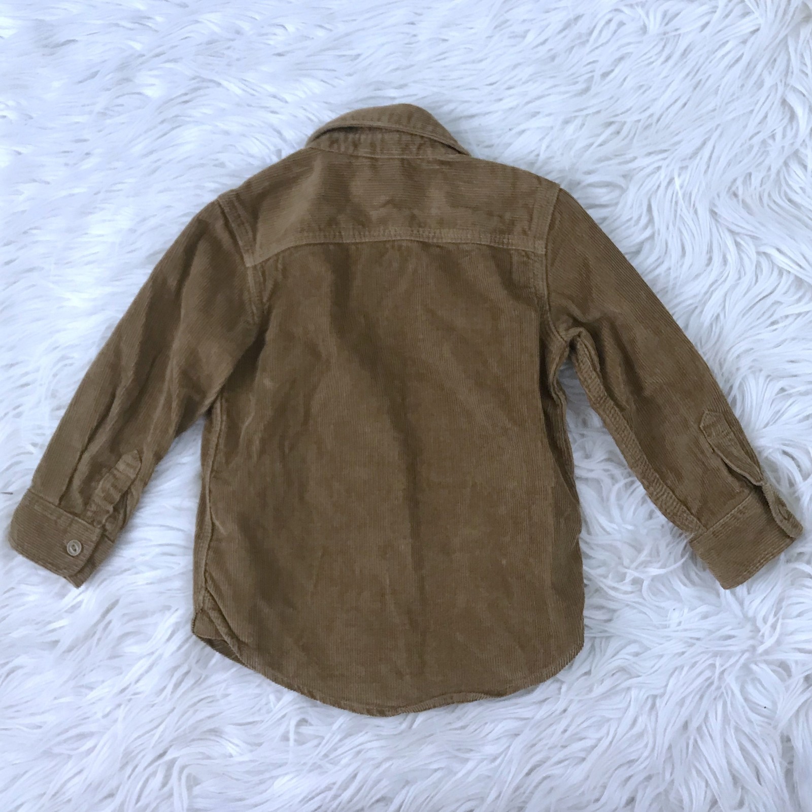Baby Gap Kid's Boy's Size 3T 3 Years Toddler Brown Corduroy Button Front Jacket