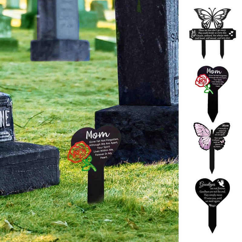 Cemetery Garden Stake Memorial Plaque Gar