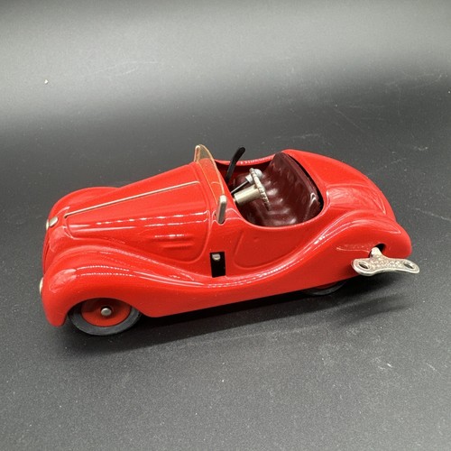 シュコー エグザミコ(Schuco Examico)4001 Schuco Examico 4001 Windup Metal Car Maroon Red Original