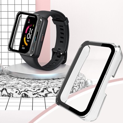 Screen Protector Cover Suitable For Huawei Band 6 Glass Case+Film Smart