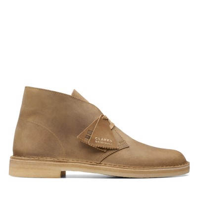 Clarks Desert Boot 26174057 Мужские коричневые кожаные ботильоны на шнуровке