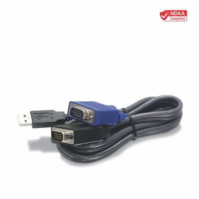TRENDnet TK-CU10, 10-feet USB KVM cable for TK-803R/1603R