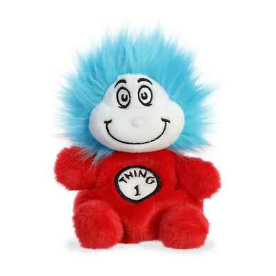 Aurora - Mini Red Dr. Seuss - Palm Pals 5'' Thing One - Whimsical Stuffed Animal