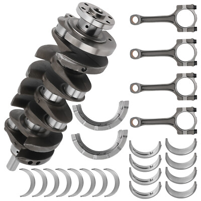 Crankshaft + Con Rods + Bearings for Chevy Equinox Buick Regal GMC Terrain 2.4L