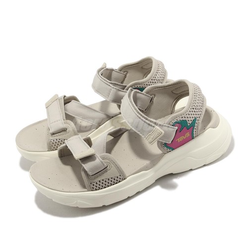 

Женские повседневные спортивные сандалии Teva W Zymic Grey Purple Green цвета слоновой кости 1124039-FRGY, Серый, W Zymic
