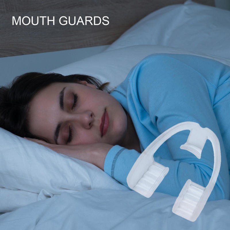 4Pcs Silicone Night Mouth Guard Teeth Clenching Grind Dental Sleep Aid Supplies