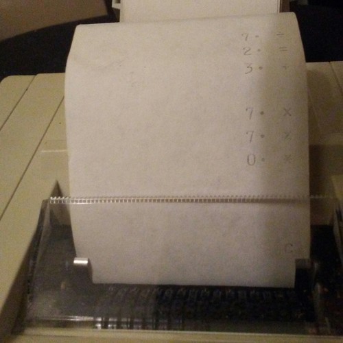Texas Instruments TI-8250 Electronic Calculator with Paper Printout
