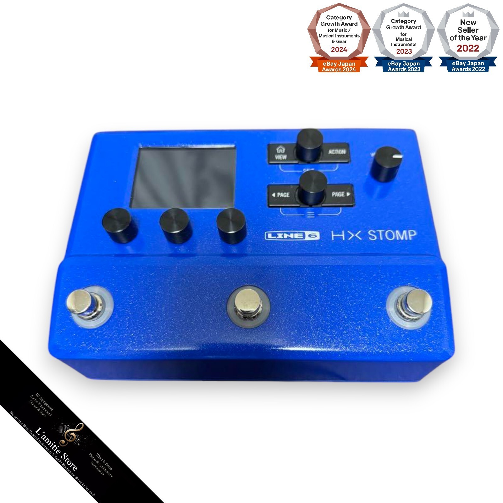 ★極美品★ LINE6 HX STOMP Limited BLUE おまけつき☆ Line 6 HX Stomp LTD Lightning Blue Multi-Effects Pedal
