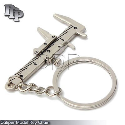 Hot Novelty Simulation Movable Vernier Caliper Model Key Chain Keyring