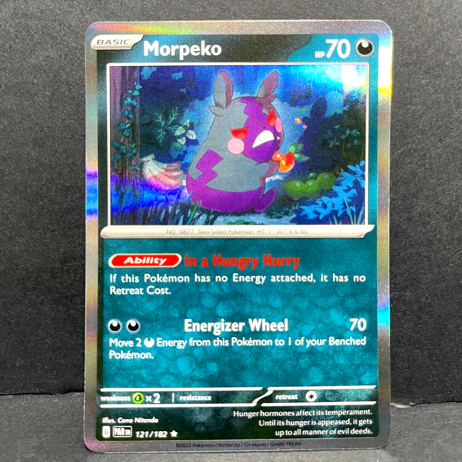 2023 POKEMON PARADOX RIFT MORPEKO 121/182 HOLO (RARE) | eBay