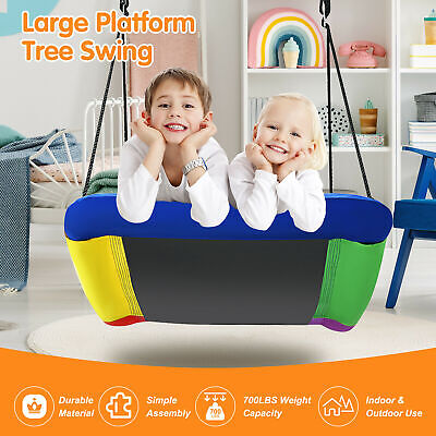 700lb Giant 60" Platform Tree Swing for Kids and Adults Multi-Color