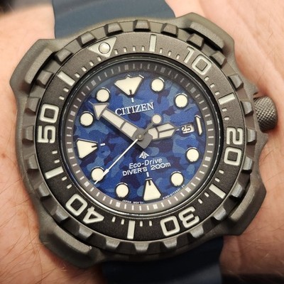 Citizen Eco-Drive Promaster Men's Calendar Blue Calendar Watch