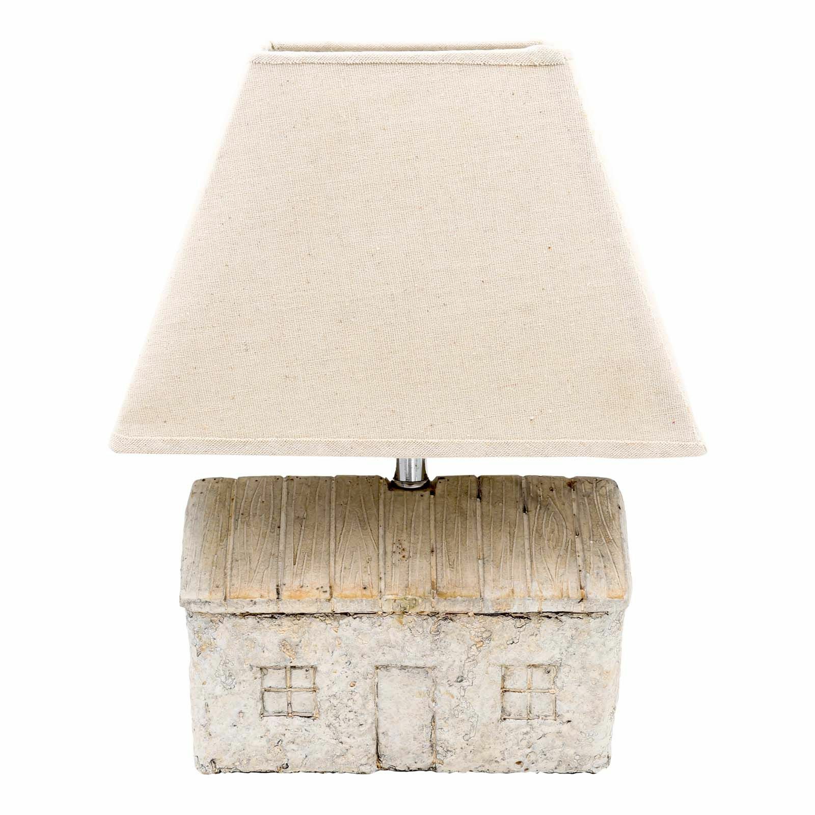 Lume Lampada Abat Jour Comodino Comò Luce A Forma Di Casetta Pietra sus