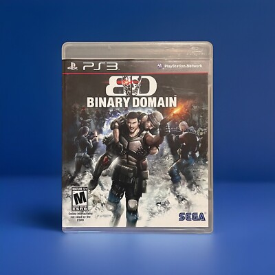Binary Domain + Manual (Sony PlayStation 3, PS3 2012) CIB Complete Tested