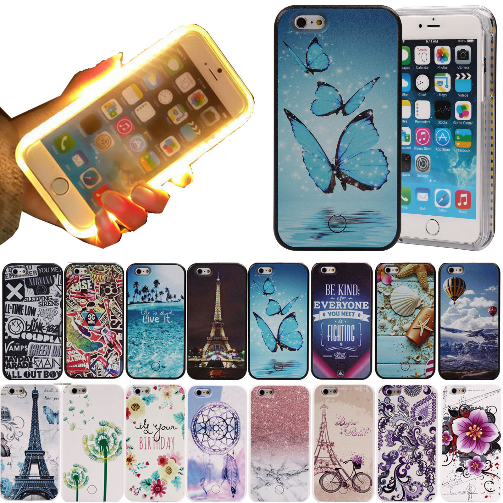 Casos de la batería del teléfono celular de cuero sintético para Apple iPhone 6