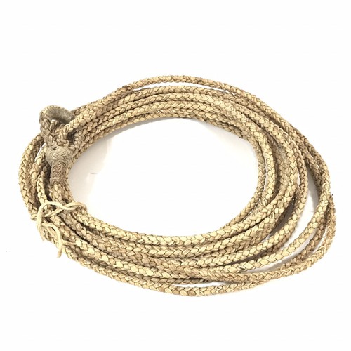 Western Cowboy Hand Braided 4 Strand Rawhide Reata 46ft Rope