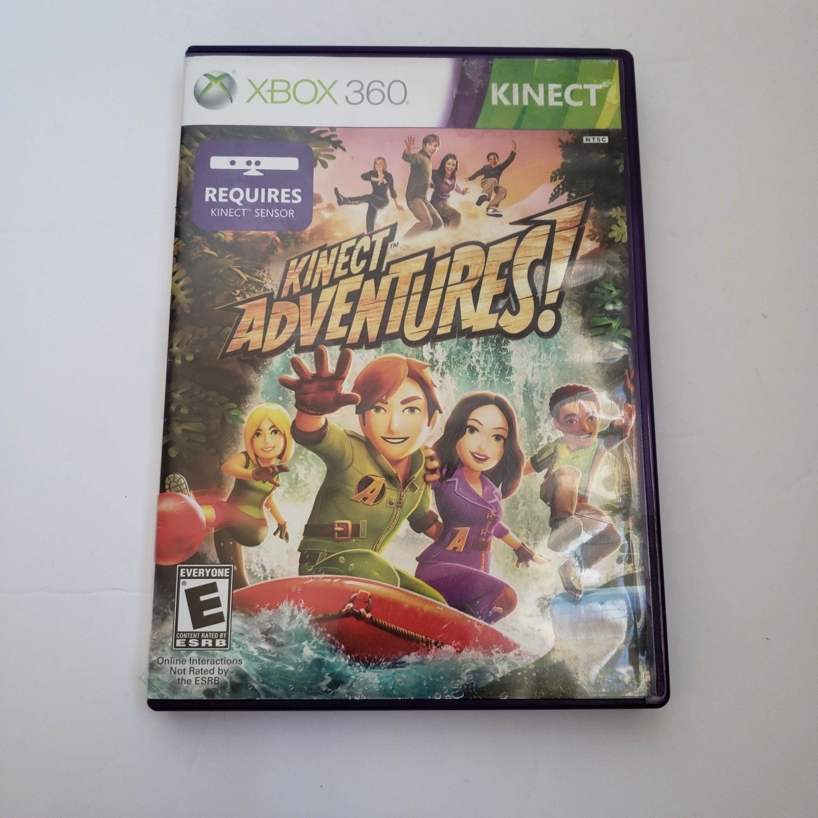 XBOX 360 - KINECT SENSOR - with Kinect Adventures and Carnival Games Lot