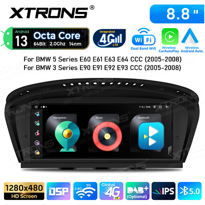 8.8'' Android 13 8-Core 2+32G Car GPS Stereo Head Unit For BMW 3/5 er E90 E60 CCC