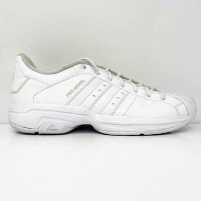 

Adidas Mens Pro Model 2G Low FX7099 Белая повседневная обувь Кроссовки Размер 9, Белый, Pro Model 2G Low
