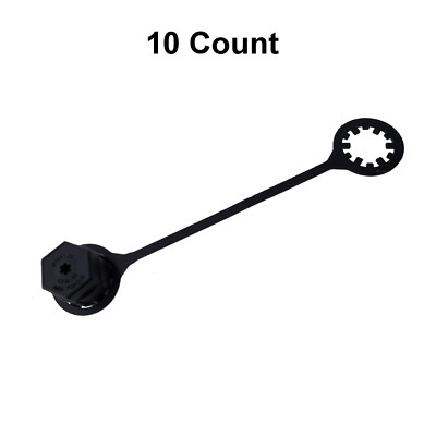 10x R-1234YF A/C Charge Port Service Cap M10x1.25 Short Thread