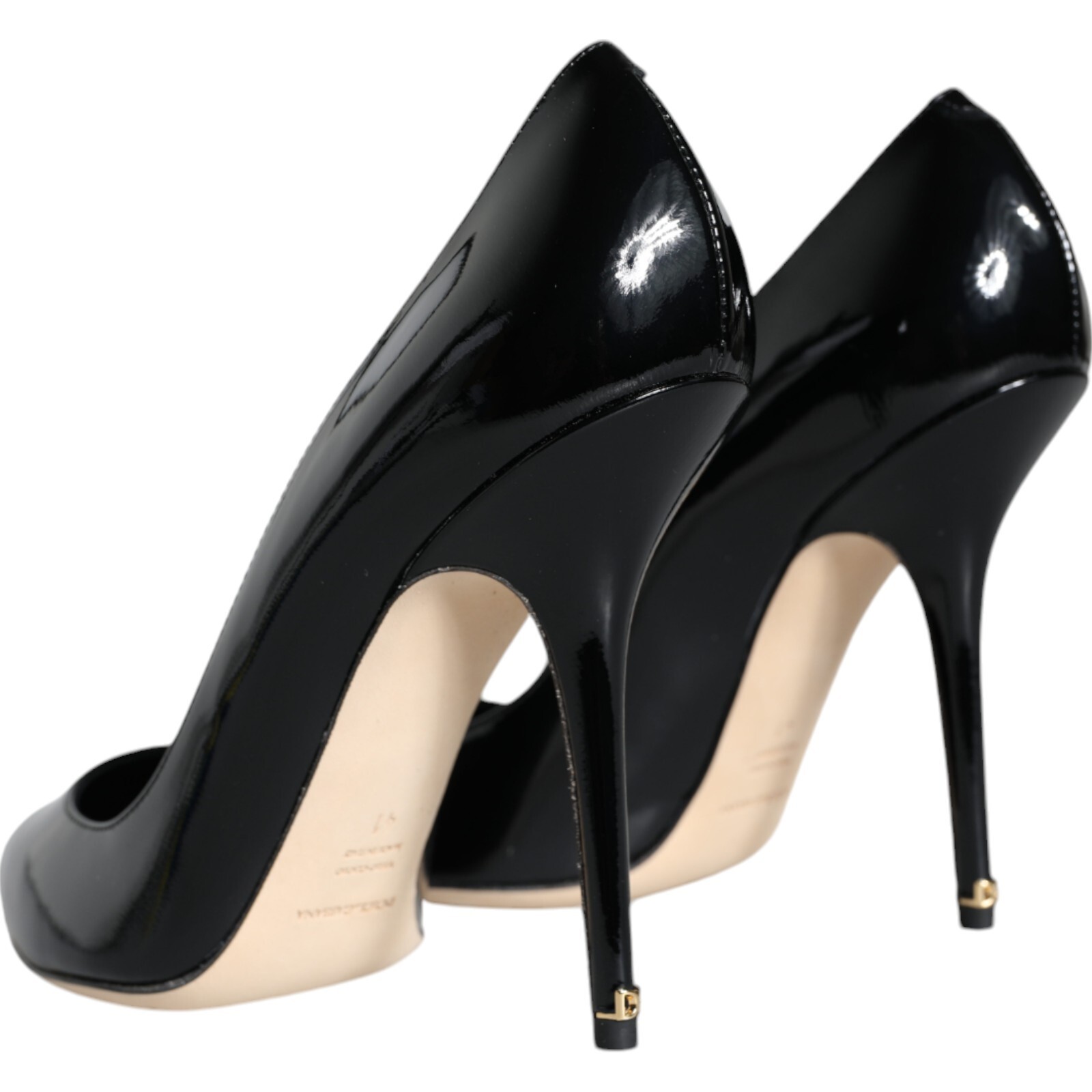 Pre-owned Dolce & Gabbana Shoes Black Patent Leather Bellucci Pumps Heels S. Eu36 / Us5.5