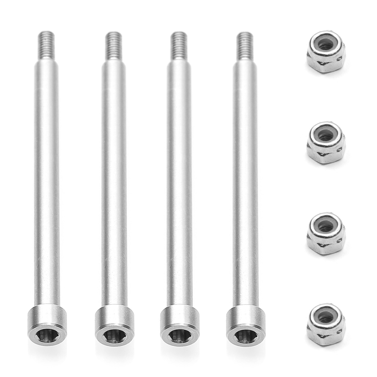 NEW TRAXXAS For X-Maxx 4*56mm steel A-arm pin PIN with M3 nut Repair Parts