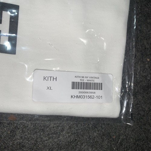 Kith 96 NY Vintage Tee in White Men's Size XL T-Shirt 2024 Brand