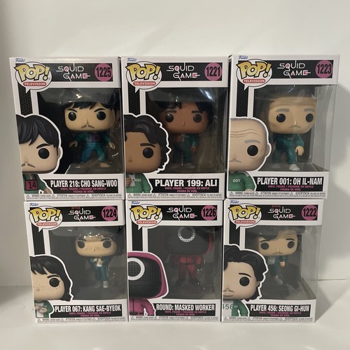 Funko POP! TV Squid Game Played And Worker Lot Of 6 1221
