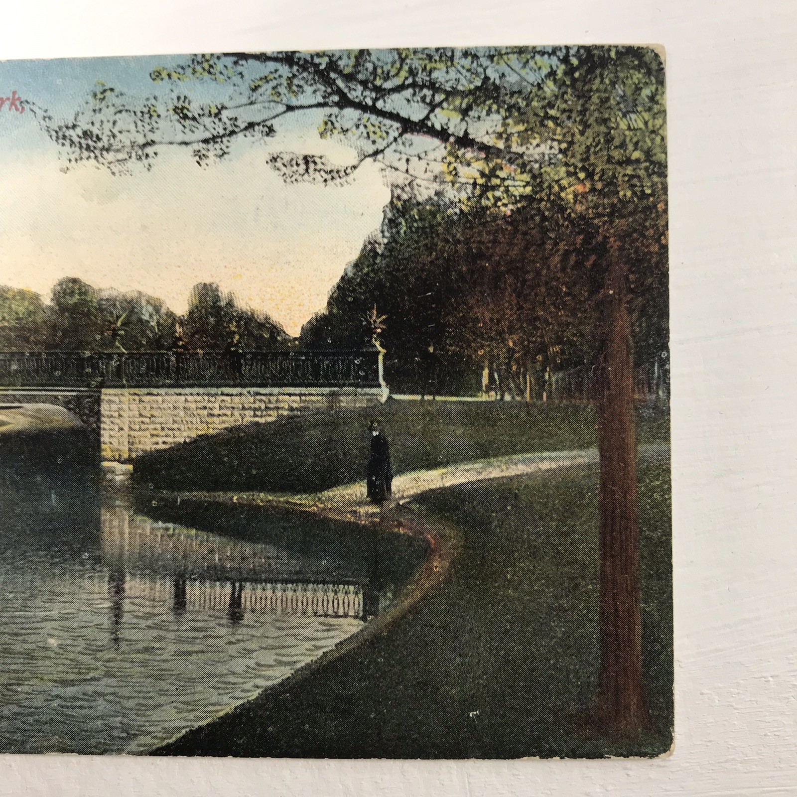 C. 1910s 1913 Lagoon Bridge Jackson Park Chicago Illinois Antique VTG Postcard