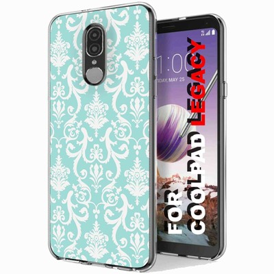 Total Guard Cover Case For Coolpad Legacy, Vintage Deco Teal, USA Print