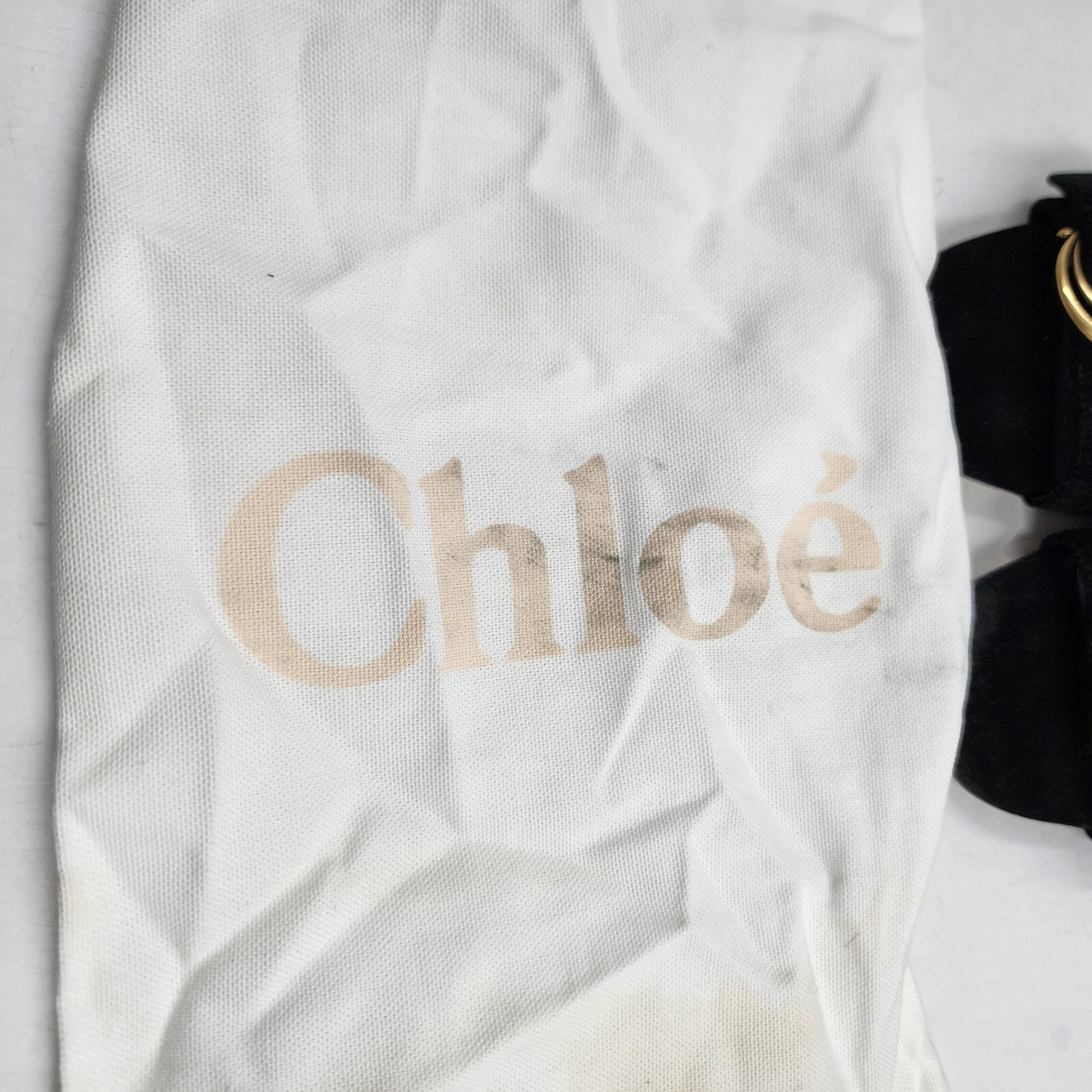 Chloé Alize Buckled Slide Sandals Women's 6.5US Black/Gold Open Toe Slip On - Picture 3 of 21