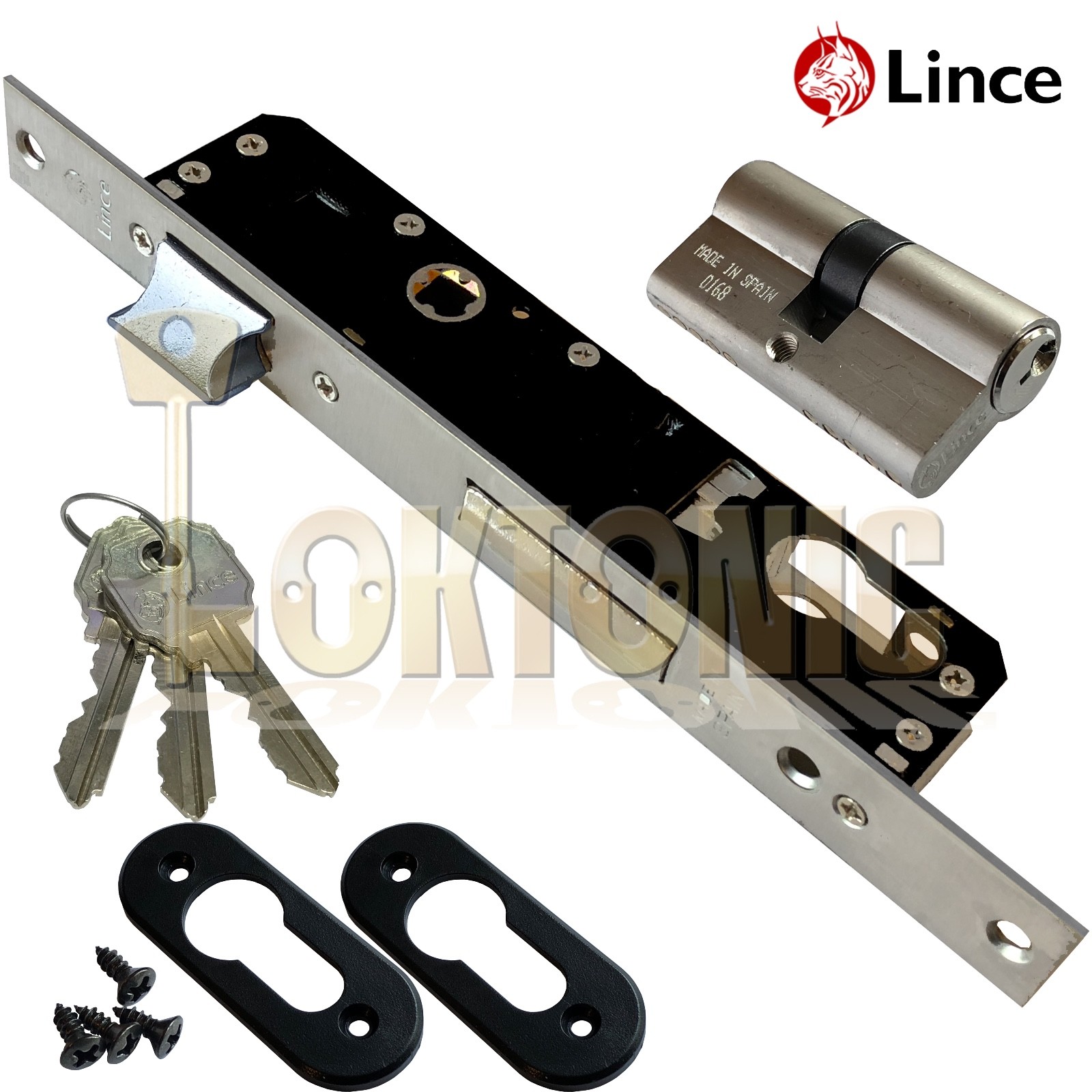 Lince Narrow Stile Van Shed Gate Garage Mortice Euro Sash lock 