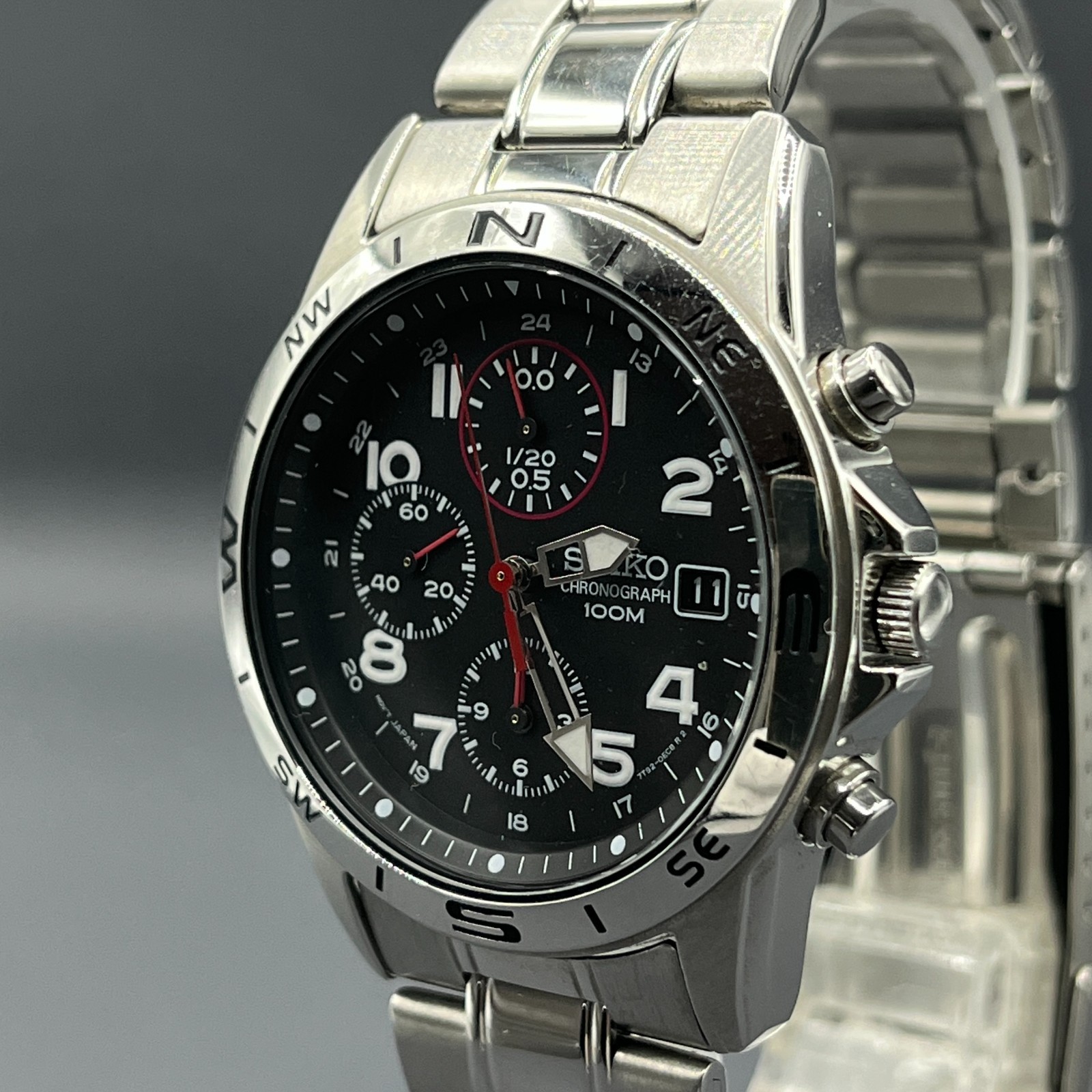 Near Mint] SEIKO 7T92-0DX0 Men's Quartz Watch Date Display