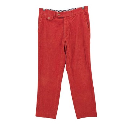 J MCLAUGHLIN Orange Corduroy Pants 100% Cotton Men's Size 32