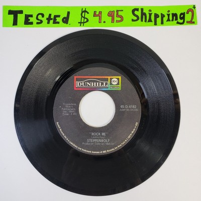 Steppenwolf ''Rock Me'' 45 Vg+ Tested Jukebox 
