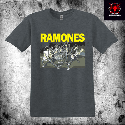The Ramones Heavy Metal Rock Band Tee Heavy Cotton Unisex T-SHIRT S-3XL  