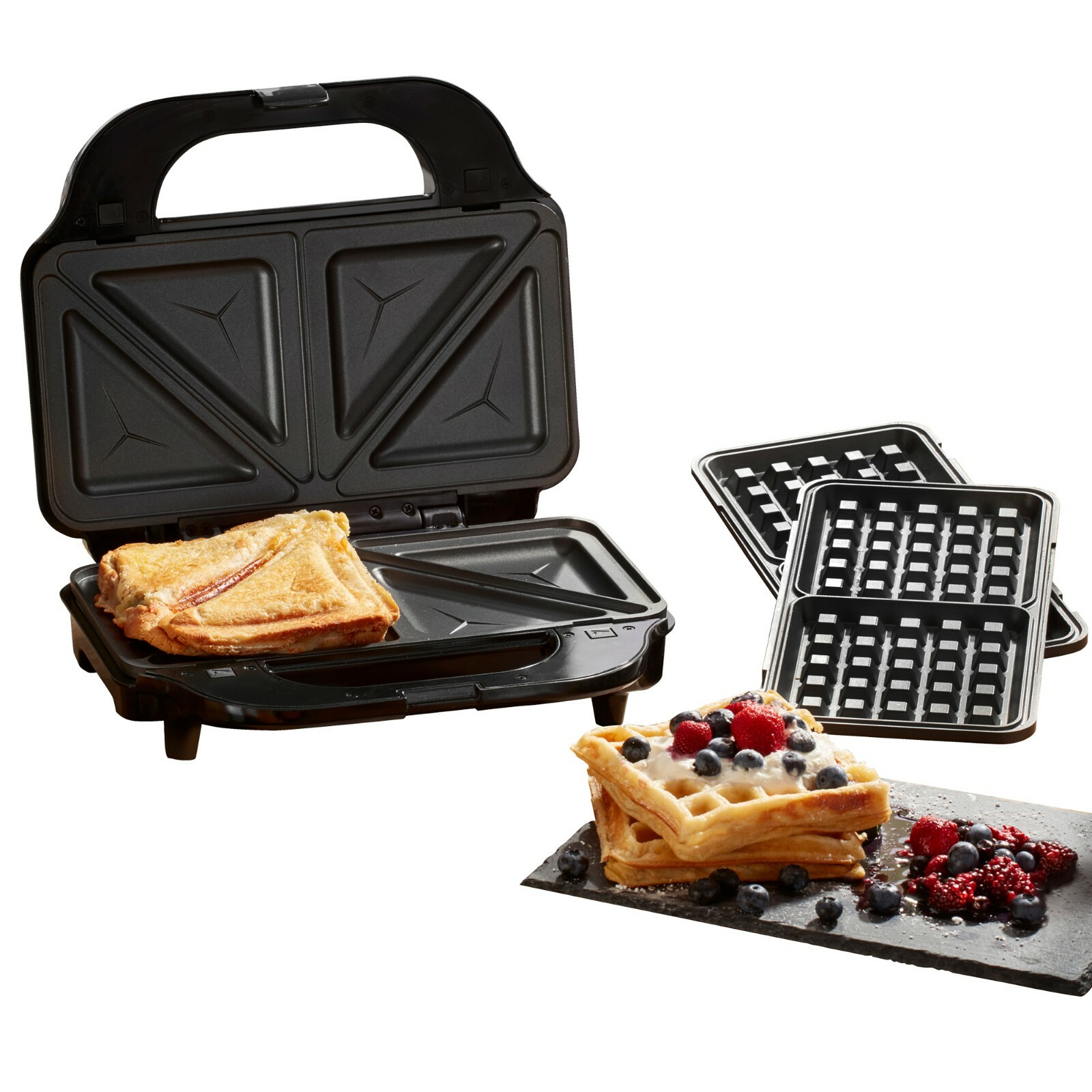 Cooks Professional 900W Sandwich Toastie Maker Deep Fill Grill Waffle