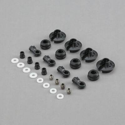 Team Losi Racing Shock Plastics and Balls 4 5B 5T MINI TLR253002 Gas Car/Truck